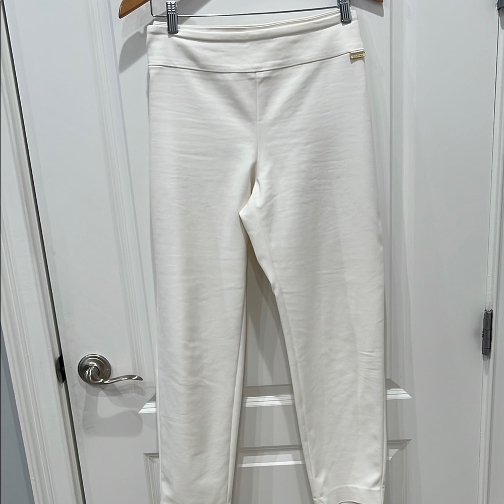 Lilly Pulitzer White Leggings with Textured Knit Design
